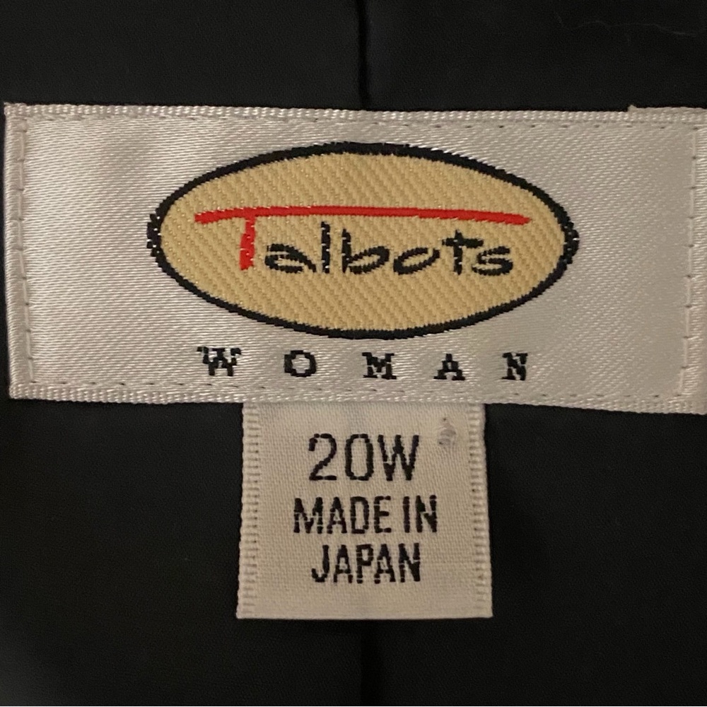 TALBOTS WOMAN dark grey wool 3-button blazer with front welt pockets Size 20W - Picture 9 of 13